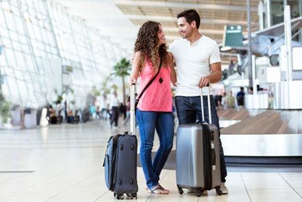 At the carousel, your bag is always the last? If you dont check-in, there will be no waiting.